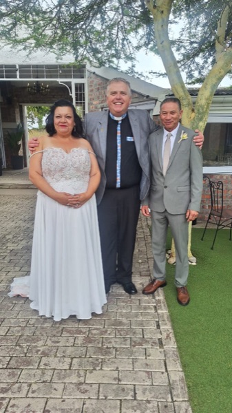Wedding ceremony by Dr. Gerrit Rademeyer in Beaufort West