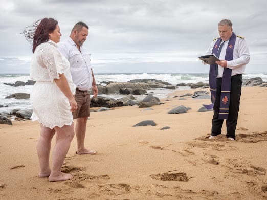 Wedding ceremony by Dr. Gerrit Rademeyer in Beaufort West